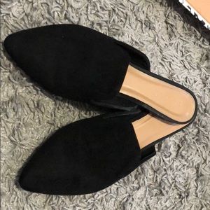 Pointed Toe Mule Loafers